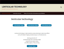 Tablet Screenshot of lenticulartechnology.com